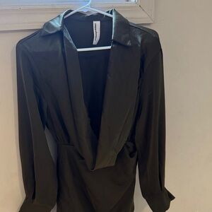 PrettyLittleThing Deep Olive Blazer